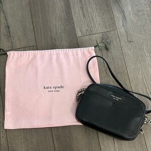 Kate Spade Black Crossbody with Pink Dust Bag